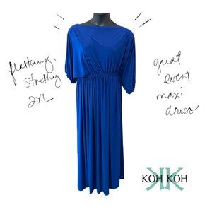 Koh Koh Maxi Dress like new in Royal Blue, Size XXL